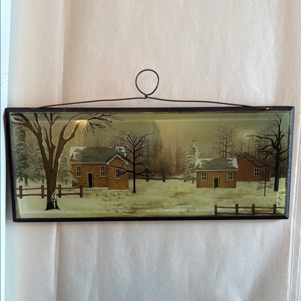 Vintage Winter Scene Wall Art